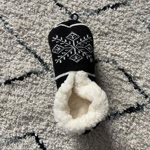 Snowflake slipper socks